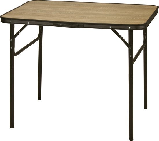 Redcliffs Campingtafel Inklapbaar Metaal Bruin 90x60x70 Cm