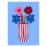 Poster & Frame FAAD Poster & Frame Poster - Blue Harmony Flower - 30 x 40