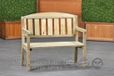 Thuishout Tuinbank 110cm 2 Persoons Grenen Hout Geïmpregneerd Groen