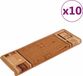 vidaXL Trapmatten zelfklevend 10 st 65x21x4 cm beige