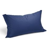 Caleffi - Kussensloop van katoen, effen, standaard blauw