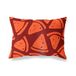 BonaMaison Oranje-Bordeaux Decoratieve Kussensloop, Kussenhoezen Bank, Decoratieve Kussenhoesjes, Kussensloop; Sofa, Slaapkamer, Kantoor, Auto 45x60 Cm - Ontworpen en vervaardigd in Turkije