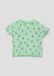 s.Oliver T-shirt lichtgroen katoen korte mouw ronde hals printopdruk 92