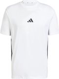 Adidas Essentials 3 Stripes Single Jersey T-shirt Met Korte Mouwen Wit L / Regular Man