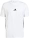 Adidas Essentials 3 Stripes Single Jersey T-shirt Met Korte Mouwen Wit L / Regular Man