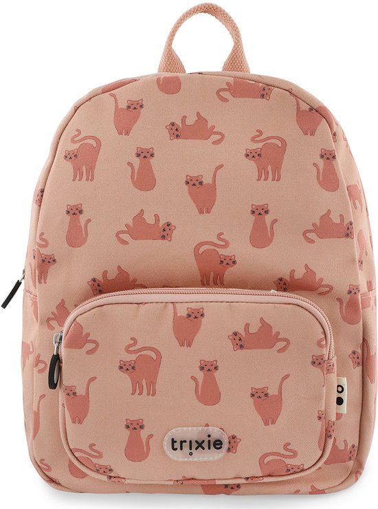 Trixie Rugzak - Charming Cat- Schooltas Waterafstotend - Boekentas voor Kind - Voor Jongens en Meisjes - 100% gerecycleerd PET - Kat
