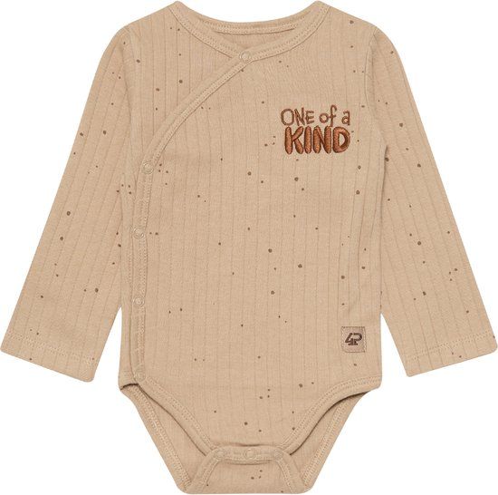4PRESIDENT Zenne-Sand-74 Lange mouw Katoen Romper Sand