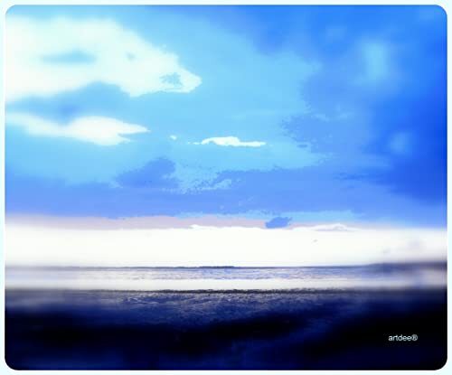 artdee Muismat Muismat Foto Print Wolken en Strand