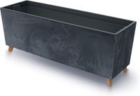 Prosperplast Urbi Case Beton Effect Bloempot Antraciet 77x23.5x30cm
