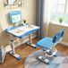 Omgoods - Bureau enfant réglable ergonomique avec lampe