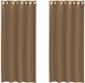 vidaXL Rideaux voile à œillets 2 pcs beige clair