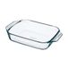Pyrex - Rechthoekige glazen ovenschaal, transparant, 31 x 20 cm