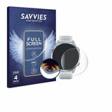 Savvies - Screenprotector voor Garmin Forerunner 570 (42 mm) - Folie Beschermfolie transparant volledig dekking 4 Stuks
