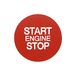 4R Quattroerre.it 17160 Sticker Start Engine voor Alfa Giulia Stelvio en Tonale, rood, 2 stuks