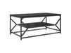 Maison Exclusive - Table basse, noir, aspect chêne, 90 x 50 x 40 cm