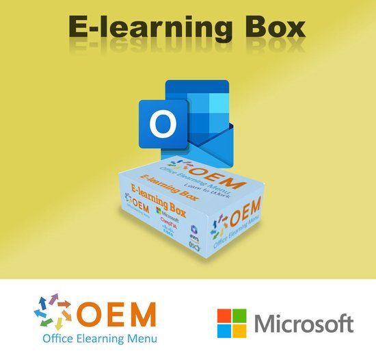 OEM Office ELearning Menu Outlook 365 E-Learning Training Cursus Box