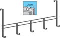 Metaltex Deurkapstok - 5 haken - Zwart