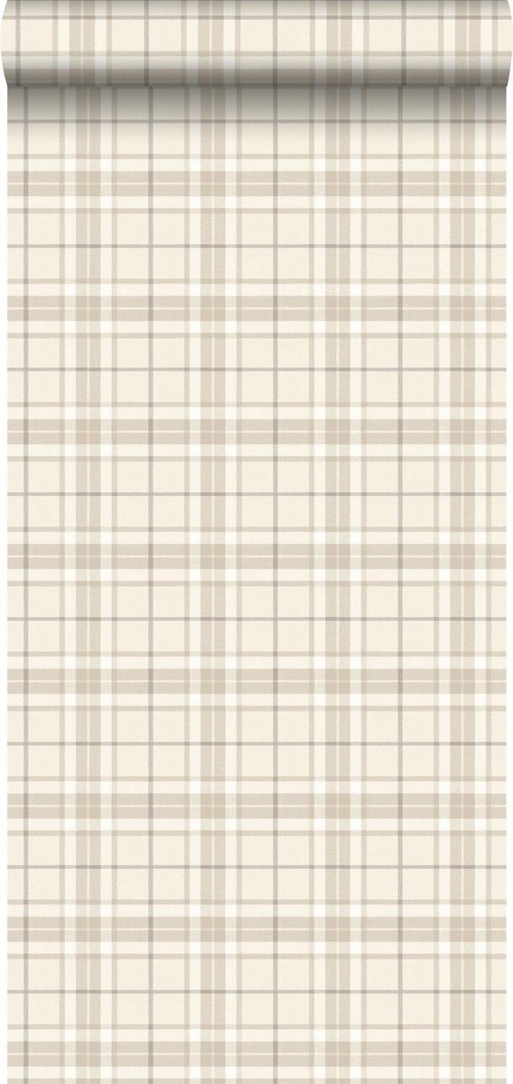 Esta Home behang ruiten beige - 137722 - 53 cm x 10,05 m