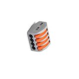 Klemblok 5 stuks grijs en oranje