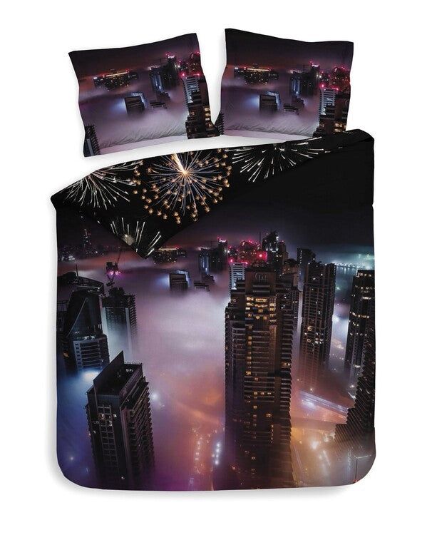 Heckett Lane Amira Dekbedovertrek - Zwart - 200x200/220