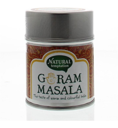 Nat Temptation Garam masala blikje natural spices 50G