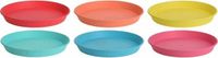 Merkloos / Sans marque Koopman International 6x Gekleurde borden kunststof 23 cm