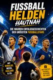 Fussballhelden hautnah: Die wahren Erfolgsgeschichten der größten Fußballstars (Ronaldo, Messi, Haaland & Co.) – Fussball Geschenke Jungen