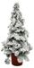 Sapin de Noël en paraffine, sapin de Noël enneigé, décoration de Noël, vert sapin avec cire, adapté pour l'extérieur, 30 cm de haut