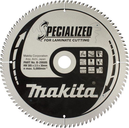Makita Cirkelzaagblad voor Laminaat | Ø 305mm 96T - B-29505