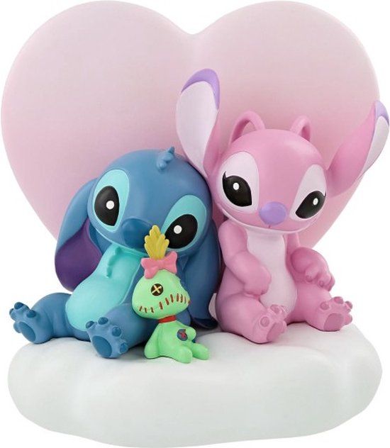 Enesco Limited Disney Showcase - Light Up Stitch & Angel