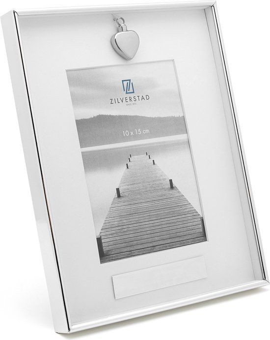 Zilverstad Memory Fotolijst met ashouder - Zilver - 10x15 cm