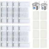 Zivacate Kattenfontein Filter - 16 Packs Filter voor Kattenfontein | 8 Houtskoolfilters + 8 Sponsen, Drievoudig Filtersysteem, Waterfontein voor Zivacate Katten 2.2L & 2.8L