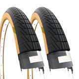 ECOVELO 2 banden 20 x 1,75 (47-406) fietsbanden voor Graziella fiets City Bike zwart Para