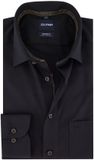 Olymp Chemise noir facile à repasser manche longue coton Coupe ample EU40