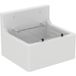 Brenta Lavabo 455x380 mm avec grille à seau blanc/chrome