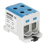Verdelerblok Morek Verdelerblok f. Al/Cu geschikt 4x6-95mm2 blauw 1pol. 1000V AC/DC klem geïsoleerd OTL 95-2 MAA2095B10 Morek 4122
