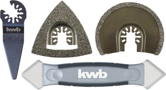 kwb by Einhell Tegelaccessoireset 4 voor multifunctioneel gereedschap - 49708750