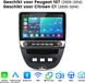 Junsun 10.1 Inch Linux Systeem Autoradio Geschikt voor Peugeot 107 Citroen C1 Toyota Aygo - Draadloos Carplay & Android Auto - HD TouchScreen - Bluetooth - Navigatie - WiFi - FM - RDS
