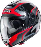 Caberg Levo Sonar helm modulable, noir/rouge, taille XS (53/54)