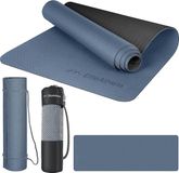 Unyqoos® Tapis de yoga antidérapant - Tapis de fitness pour Pilates - 183 cm x 61 cm x 06 cm - TPE - Incl. sangle de transport et sac