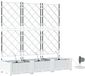 vidaXL Plantenbak Wit 120 x 40 x 126 cm