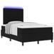 vidaXL Boxspring bed met matras met LED Zwart 120 x 200 cm Stof