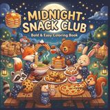 Midnight Snack Cravings: Bold & Easy Coloring Book for Teens and Adults