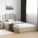 vidaXL Bedframe met Hoofdbord Sonoma Eiken Bewerkt Hout