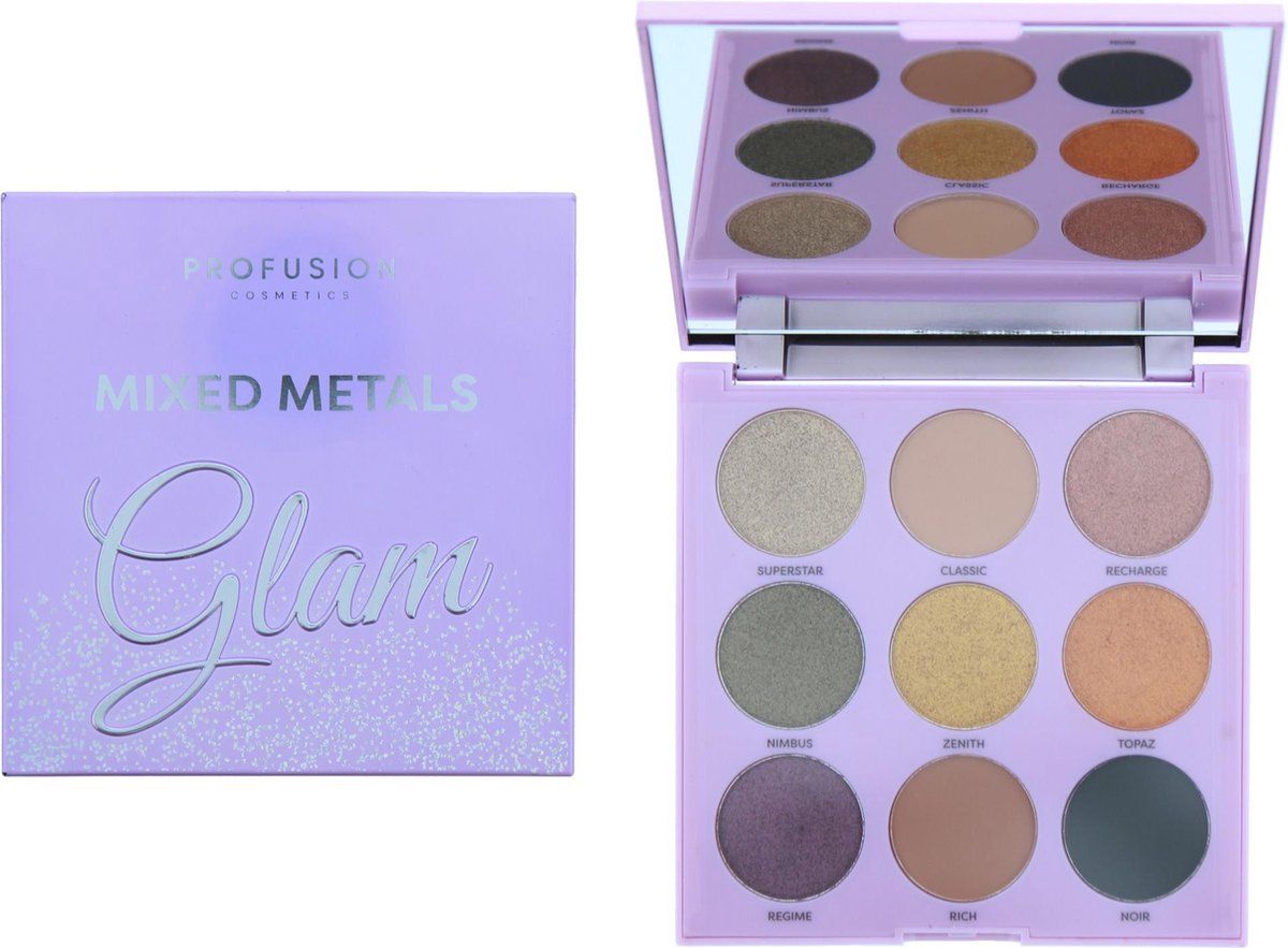 Profusion Mixed Metals Oogschaduw Palette - Glam - 0656497246850