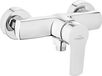 Invena BADLAND douchearmatuur, kraan VERSO, douchebatterij voor badkamers, kleur zilver