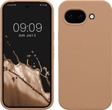 kwmobile telefoonhoesje geschikt voor Google Pixel 10a - Hoesje met siliconen coating - Smartphone case in cappuccino