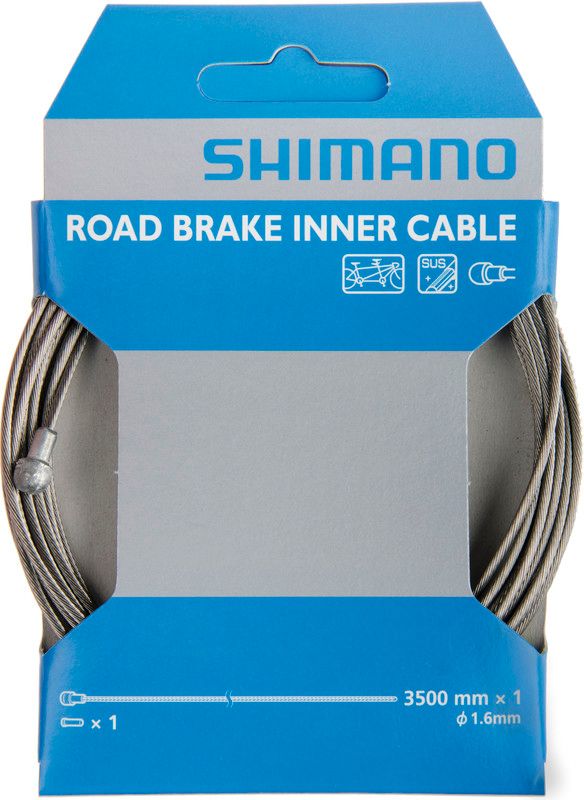 Shimano Binnenremkabel Rvs 1,6 X 3500 Mm Zilver