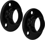 SOTECH 1 paar kaststanghouders Ø 25 mm, zwart gecoat staal voor ronde kledingstangen Garderobestang