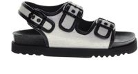 Scholl Juliette Plateau Sandalen Dames Wit Zwart Maat 37